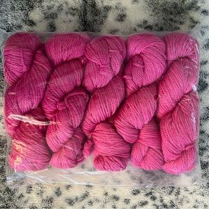 Vibrant Pink Yarn Skeins